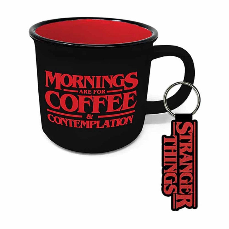 Tazza Stranger Things Mornings Are For Coffee And Contemplation (Nero-Rosso) - Gp85919 Tazza Stranger Things Mornings Are For Coffee And Contemplation (Nero-Rosso) - Gp85919